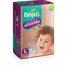 Load image into Gallery viewer, Pampers Active Baby Diapers & Nappiess - L
