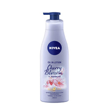 Load image into Gallery viewer, Nivea Body Lotion Oil In Body Lotion Cherry Blossom & Jojoba Oil 200Ml