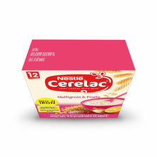 Load image into Gallery viewer, Nestlé Cerelac Fortified Baby Cereal With Milk Multigrain & Fruits – From 12 Months 300G Bib Pack