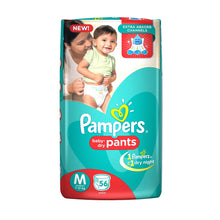 Load image into Gallery viewer, Pampers Medium Size Diapers & Nappiess Pants 56 Count