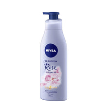 Load image into Gallery viewer, Nivea Body Lotion Oil In Body Lotion Rose & Argan Oil For Dry Skin 200Ml