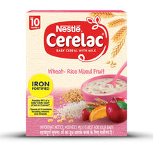 Load image into Gallery viewer, Nestlé Cerelac Wheat-Rice Mixed Fruit Stage 3 Cereal