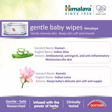 Load image into Gallery viewer, Himalaya Gentle Baby Wipes 72Napkins Of