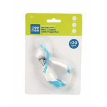 Load image into Gallery viewer, Mee Mee Gentle Nail Clipper Single Pack - With Magnifier White/Blue