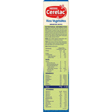 Load image into Gallery viewer, Nestlé Cerelac Rice Vegetables Cereal