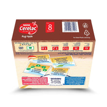 Load image into Gallery viewer, Nestlé Cerelac Fortified Baby Cereal With Milk Ragi Apple – From 8 Months 300G Bib Pack