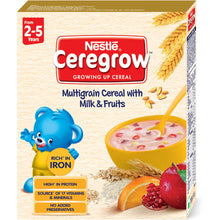 Load image into Gallery viewer, Nestlé Ceregrow Multi Grain Cereal With Milk & Fruits Cereal