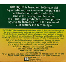 Load image into Gallery viewer, Biotique Sandalwood 50T Spf Sunscreen 50G