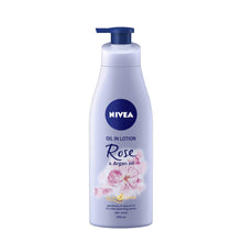 Load image into Gallery viewer, Nivea Body Lotion Oil In Body Lotion Rose & Argan Oil For Dry Skin 200Ml