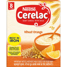 Load image into Gallery viewer, Nestlé Cerelac Wheat Orange Cereal
