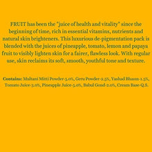 Load image into Gallery viewer, Biotique Fruit Whitening And Depigmentation &amp; Tan Removal Face Pack 75G
