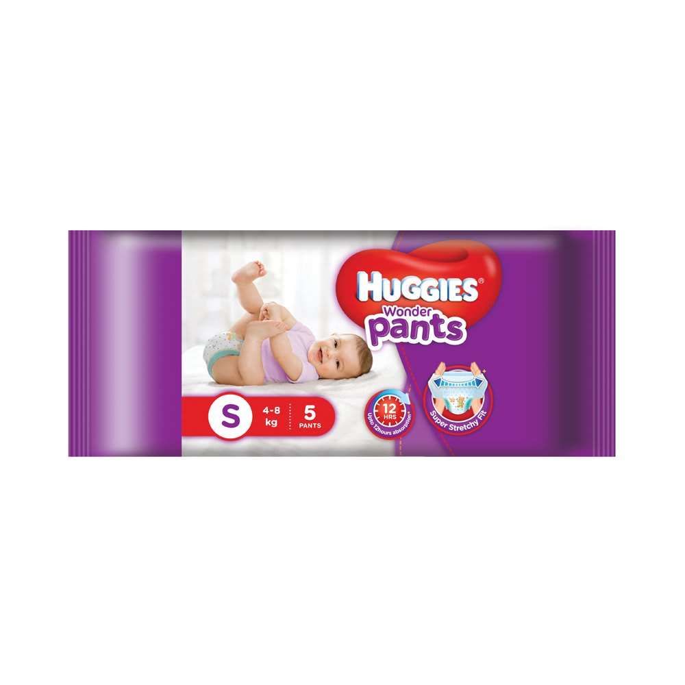 Huggies Wonder Pants Small Size Diapers & Nappiess 5 Count