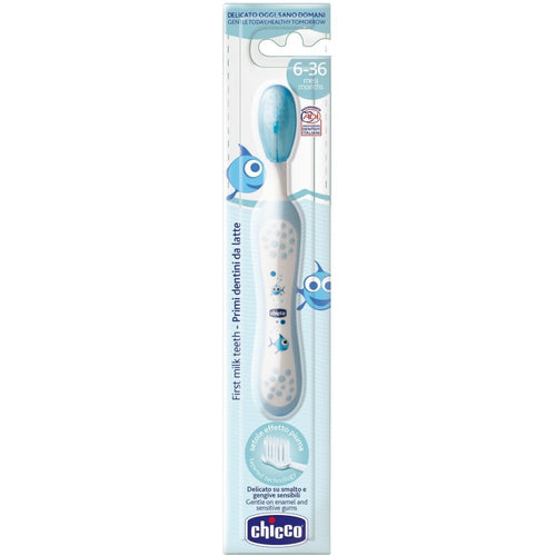 Chicco Chicco First Milk Teeth Blue 6-36M Soft Toothbrush
