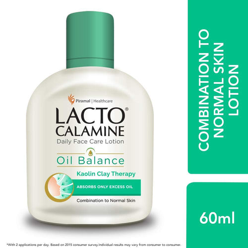 Lacto Calamine Face Body Lotion For Oil Balance - Combination To Normal Skin - 60 Ml