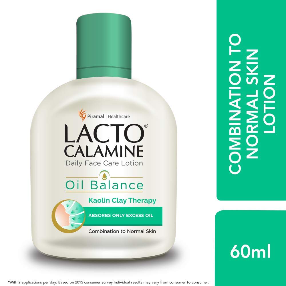 Lacto Calamine Face Body Lotion For Oil Balance - Combination To Normal Skin - 60 Ml