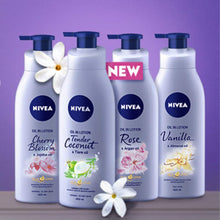 Load image into Gallery viewer, Nivea Body Lotion Oil In Body Lotion Rose &amp; Argan Oil For Dry Skin 400Ml

