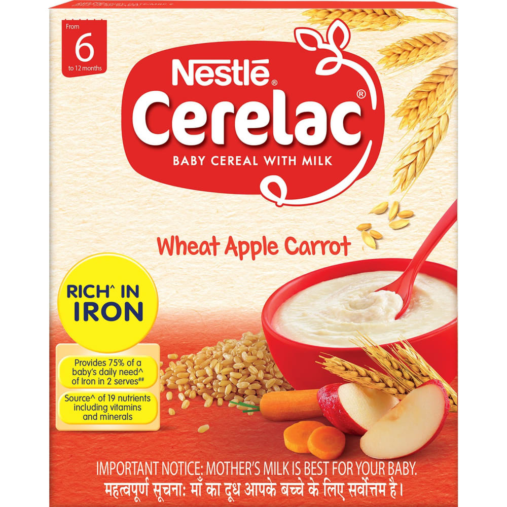 Nestlé Cerelac Wheat Apple Carrot Cereal