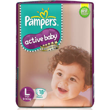 Load image into Gallery viewer, Pampers Active Baby Diapers &amp; Nappiess - L
