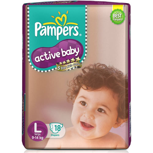 Pampers Active Baby Diapers & Nappiess - L