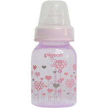 Load image into Gallery viewer, Pigeon Peristaltic Clear Nursing Bottle Rpp 120Ml Pink Abstract - 120 Ml
