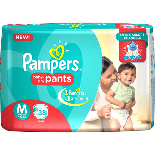 Pampers Baby-Dry Pants Diapers & Nappies - M