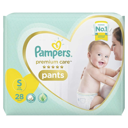 Pampers Premium Care Pants Diapers & Nappiess Small S 28 Count