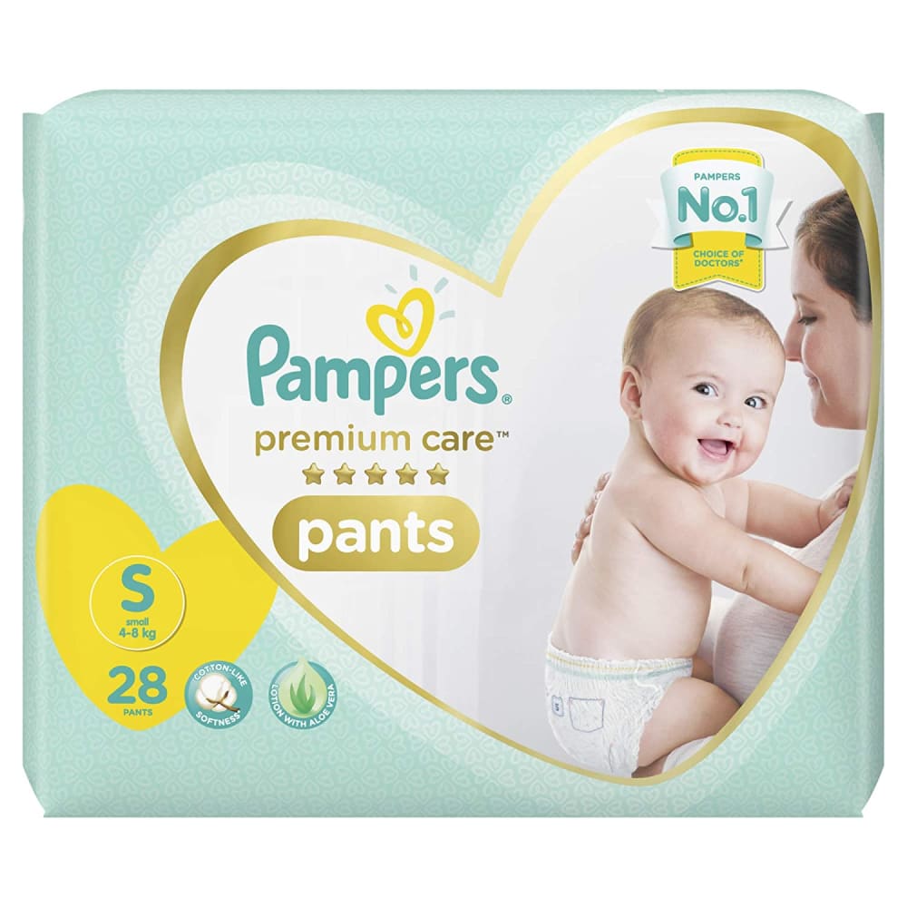 Pampers Premium Care Pants Diapers & Nappiess Small S 28 Count