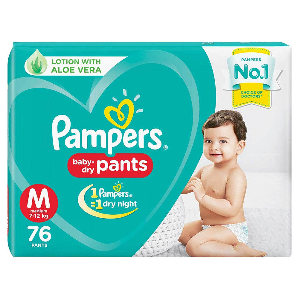 Pampers New Diapers & Nappies Pants Medium 76 Count