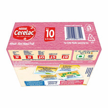 Load image into Gallery viewer, Nestlé Cerelac Fortified Baby Cereal With Milk Wheat-Rice Mixed Fruit – From 10 Months 300G Bib Pack
