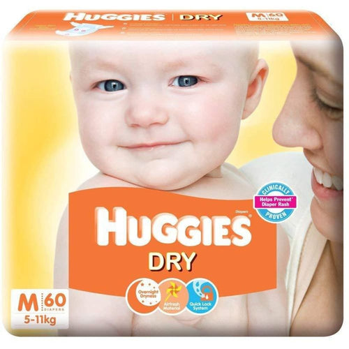 Huggies New Dry Diapers & Nappiess - M