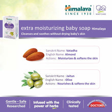 Load image into Gallery viewer, Himalaya Herbals Extra Moisturizing Baby Soap 75G
