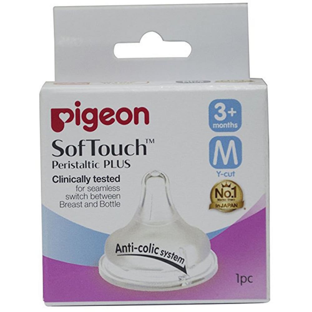 Pigeon Softouch Peristaltic Plus Nipple 1 Pc M