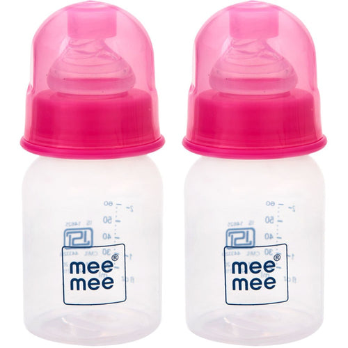 Meemee Eazy Flo Premium Baby Feeding Bottle Pink 60 Ml