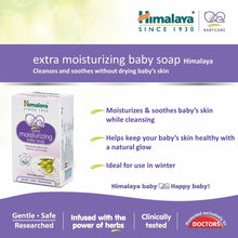 Load image into Gallery viewer, Himalaya Herbals Extra Moisturizing Baby Soap 75G
