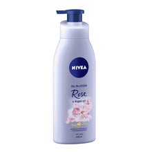 Load image into Gallery viewer, Nivea Body Lotion Oil In Body Lotion Rose &amp; Argan Oil For Dry Skin 400Ml
