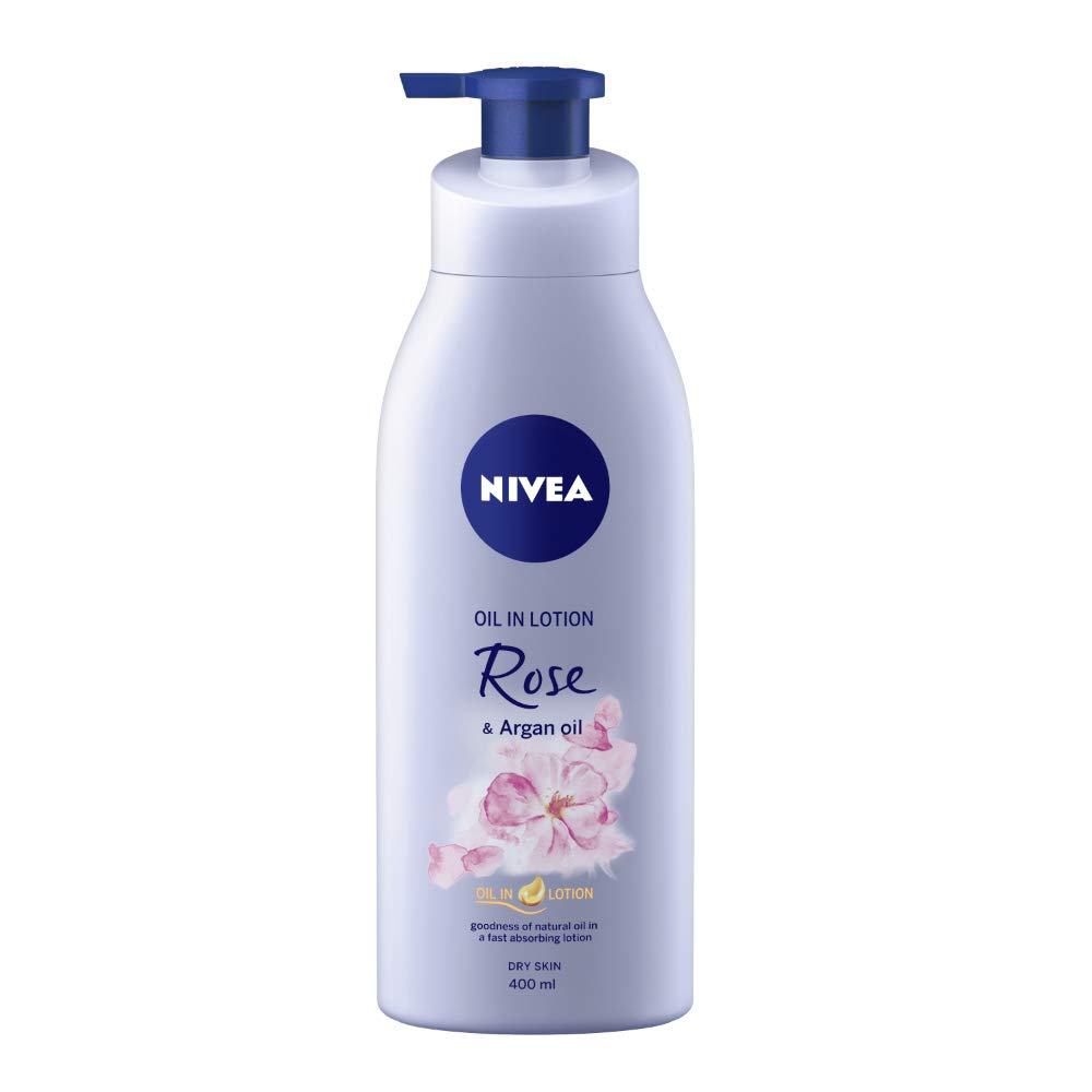 Nivea Body Lotion Oil In Body Lotion Rose & Argan Oil For Dry Skin 400Ml