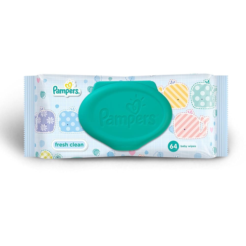 Pampers Fresh Clean Baby Wipes 64 Count