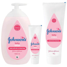 Load image into Gallery viewer, Johnson&#39;S Baby Body Lotion 500Ml With Free Baby Cream 50G
