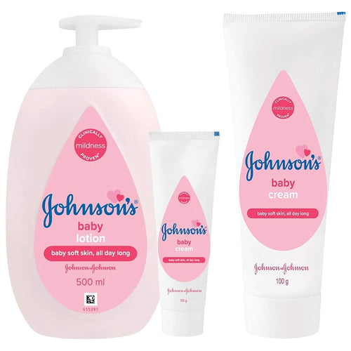 Johnson'S Baby Body Lotion 500Ml With Free Baby Cream 50G