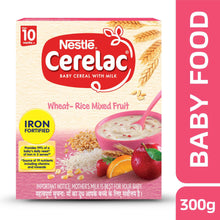 Load image into Gallery viewer, Nestlé Cerelac Wheat-Rice Mixed Fruit Stage 3 Cereal
