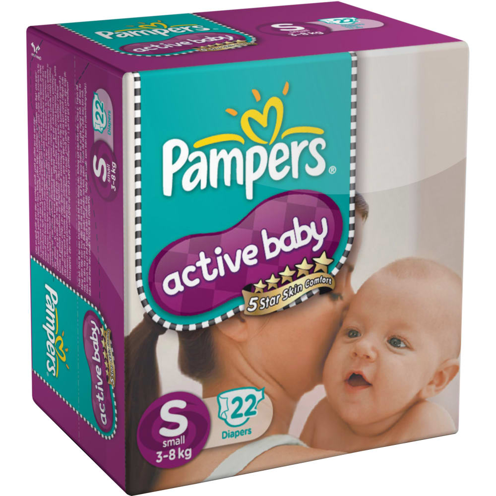 Pampers Active Baby Diapers & Nappiess Taped Small Size