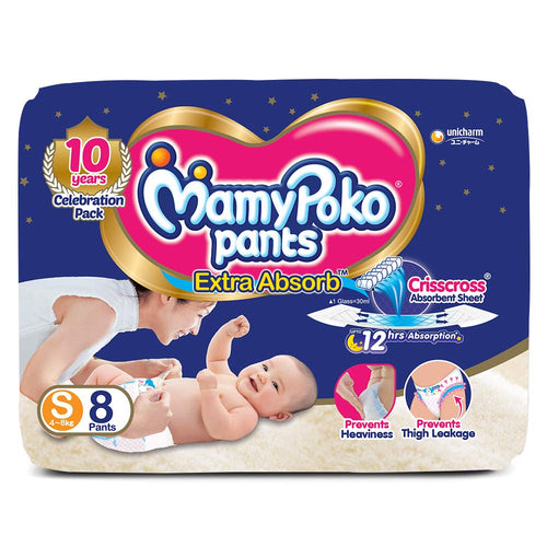 Mamypoko Pants Small Size Diapers & Nappiess 8 Count