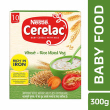 Load image into Gallery viewer, Nestlé Cerelac Fortified Baby Cereal Wheat Rice Moong Veg Khichadi
