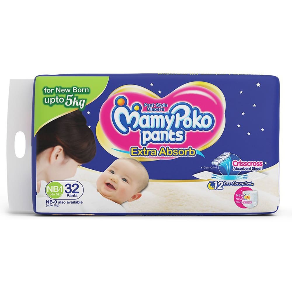 Buy MamyPoko Pants (Nb) 10's online at best price-Diapers