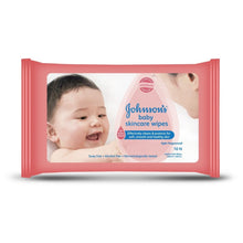 Load image into Gallery viewer, Johnson&#39;S Baby Skincare Wipes 10 Cloth Wipes
