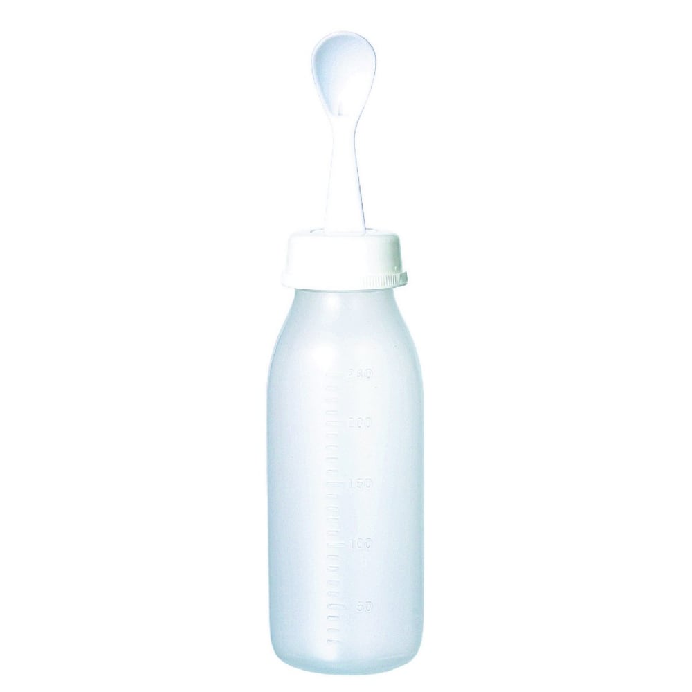 Pigeon Weaning Bottle With Spoon 240 Ml White