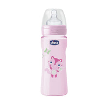 Load image into Gallery viewer, Chicco 330Ml Wellbeing Fast Flow Feeding Bottle Pink

