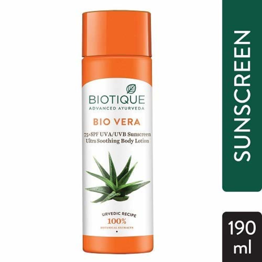Biotiquevera Face And Body Spf 75+ Sun Body Lotion 190Ml
