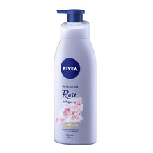 Load image into Gallery viewer, Nivea Body Lotion Oil In Body Lotion Rose &amp; Argan Oil For Dry Skin 400Ml

