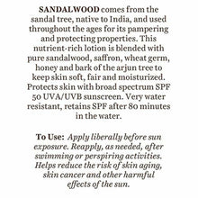 Load image into Gallery viewer, Biotique Sandalwood Sunscreen Ultra Soothing Face Body Lotion Spf 50+ 120Ml
